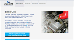 Desktop Screenshot of calumetlubricants.com
